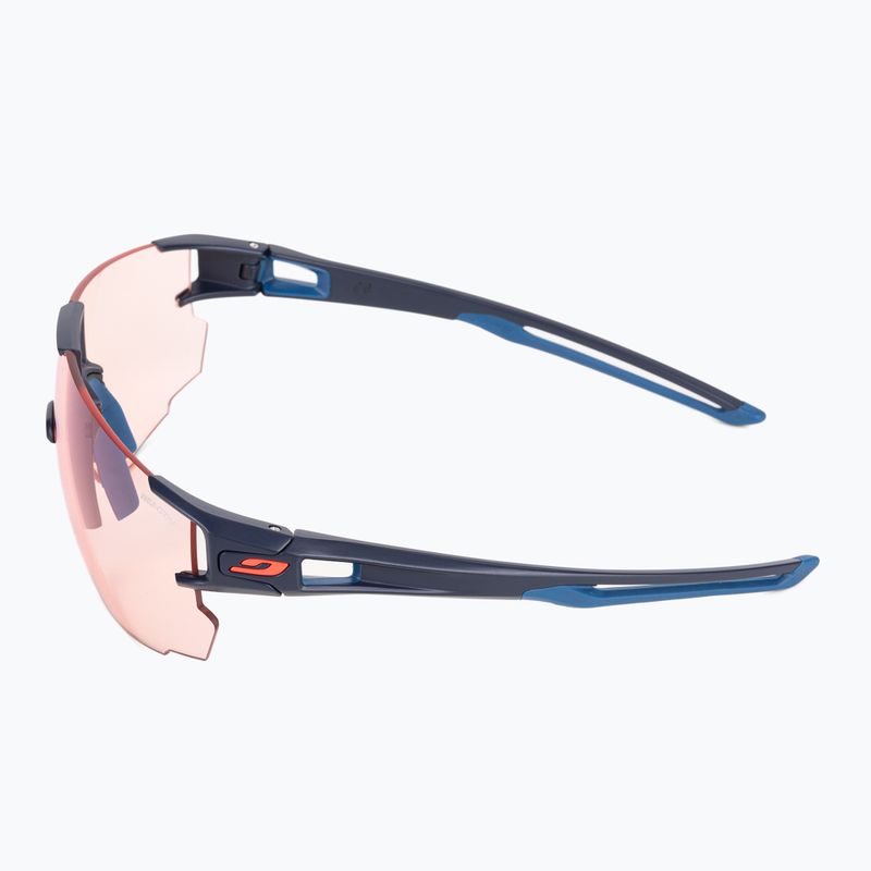 Julbo Aerospeed Reactiv Performance Hc tamsiai mėlyni/tamsiai mėlyni/oranžiniai dviratininkų akiniai J5023432 4