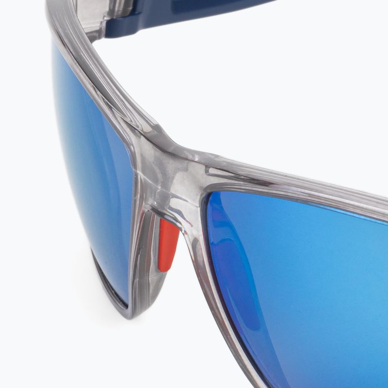 Julbo Renegade Polarized 3Cf blizgūs permatomi pilki/mėlyni akiniai nuo saulės J4999420 5