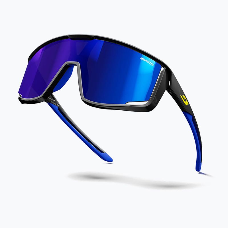 Akiniai nuo saulės Julbo Fury Reactiv High Contrast matt black/blue/multilayer blue 6