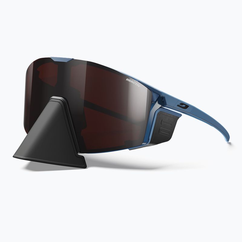 Akiniai nuo saulės Julbo Edge Cover Reactiv S0-S4 High Contrast blue/grey 2