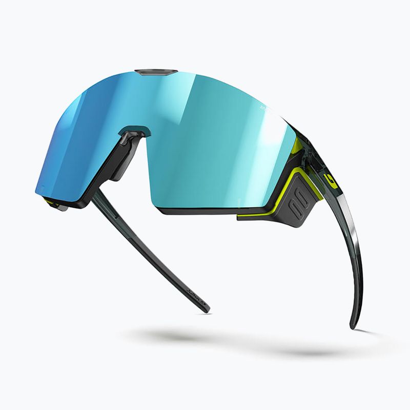Akiniai nuo saulės Julbo Edge Cover Polarized HD matte fluorescent yellow/shiny transparent black 4