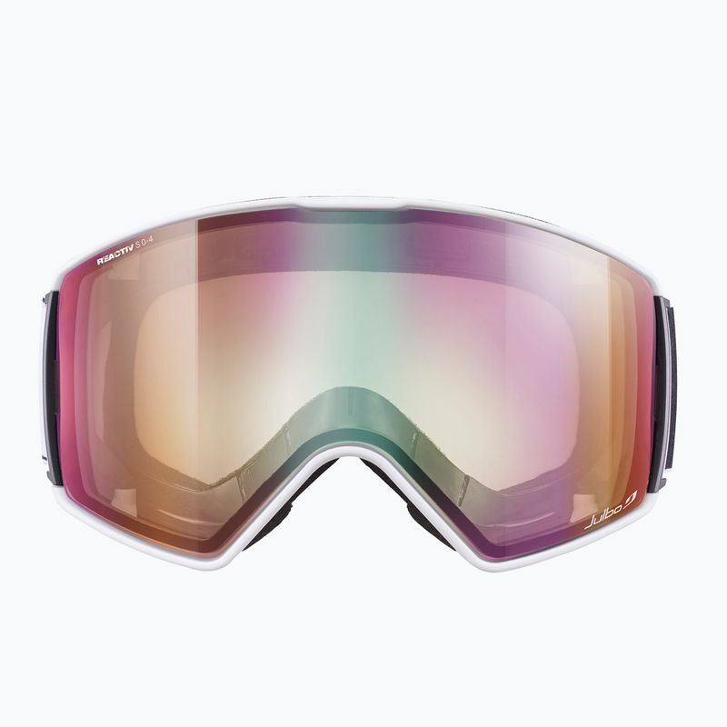 Slidinėjimo akiniai Julbo Launcher Reactiv High Contrast white/black/flash purple 3