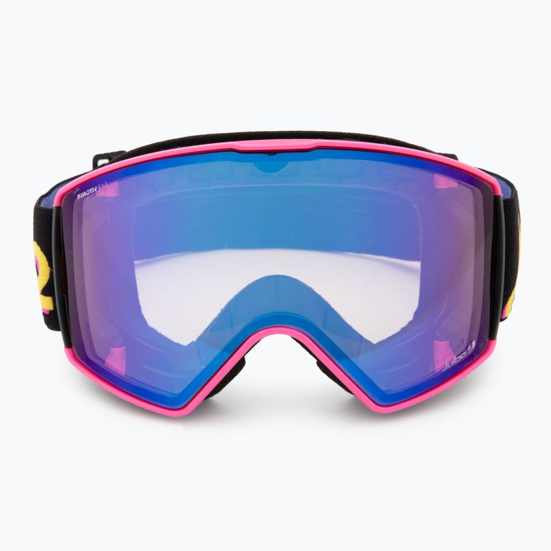 Slidinėjimo akiniai Julbo Launcher Reactiv High Contrast pink/ black/ flash blue 3