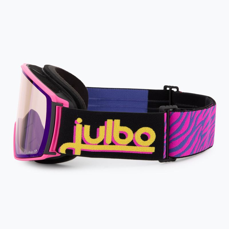 Slidinėjimo akiniai Julbo Launcher Reactiv High Contrast pink/ black/ flash blue 4