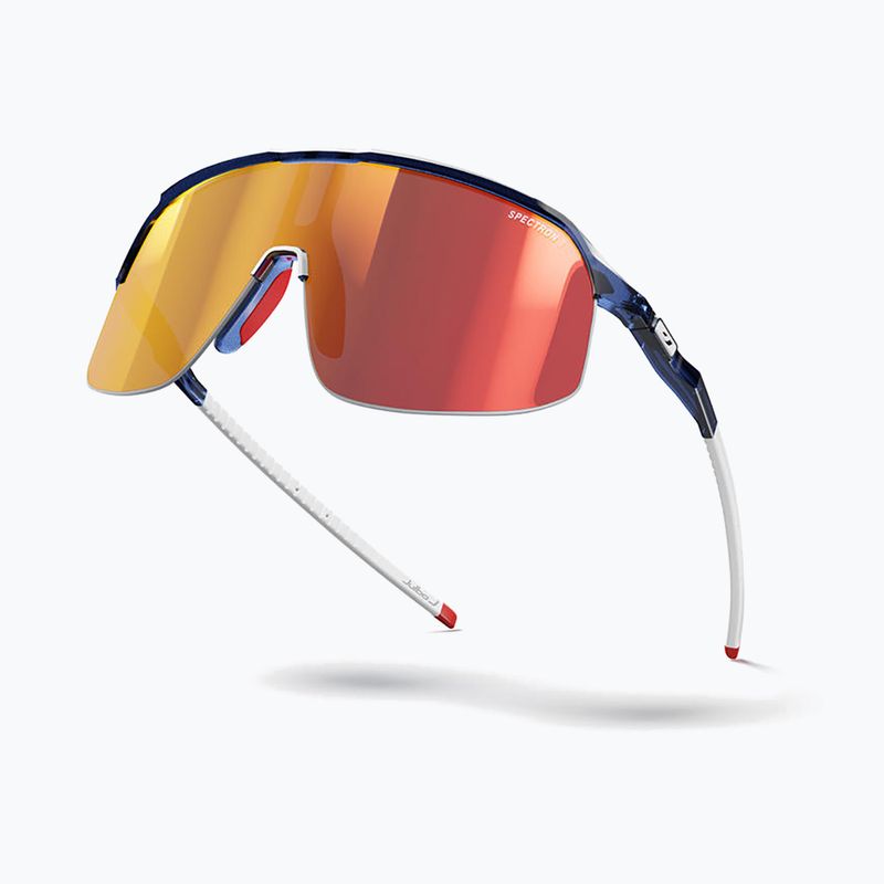 Akiniai nuo saulės Julbo Density Spectron shiny translucent dark blue/white/red 5