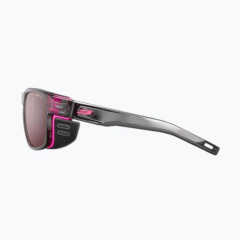 Akiniai nuo saulės Julbo Shield M Polarized HD shint translu gray/fluo pink 3