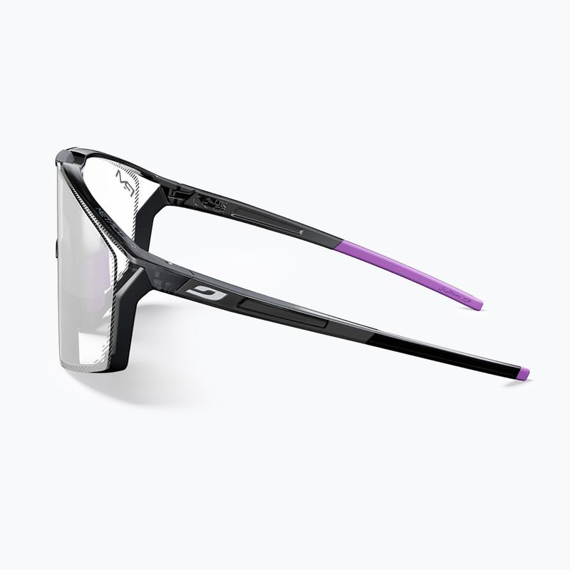 Akiniai nuo saulės Julbo Edge Reactiv High Contrast shiny translu black/purple 9