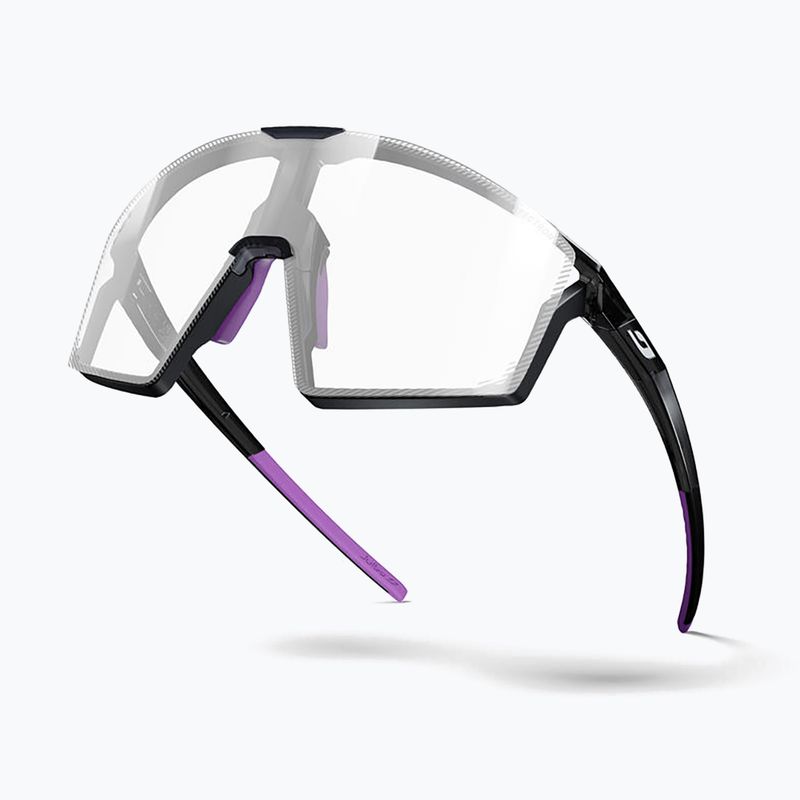 Akiniai nuo saulės Julbo Edge Reactiv High Contrast shiny translu black/purple 11