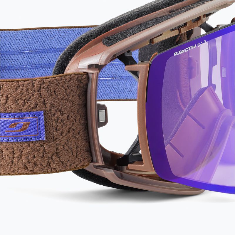 Slidinėjimo akiniai Julbo Launcher Reactiv High Contrast brown/flash blue 7