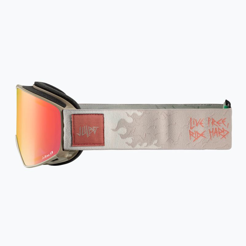 Slidinėjimo akiniai Julbo Cyrius X Reactive High Contrast beige/flash red 4