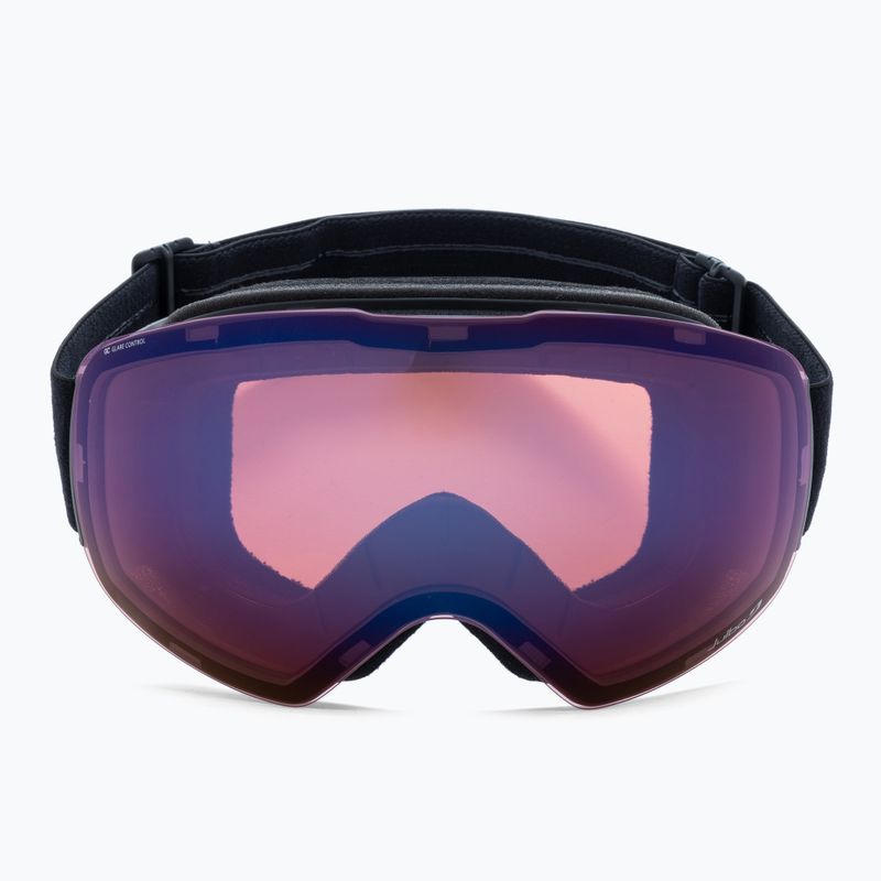 Julbo Spacelab juodi/žali atspindžio kontrolės/blyksnio mėlyni slidinėjimo akiniai J76091140 2