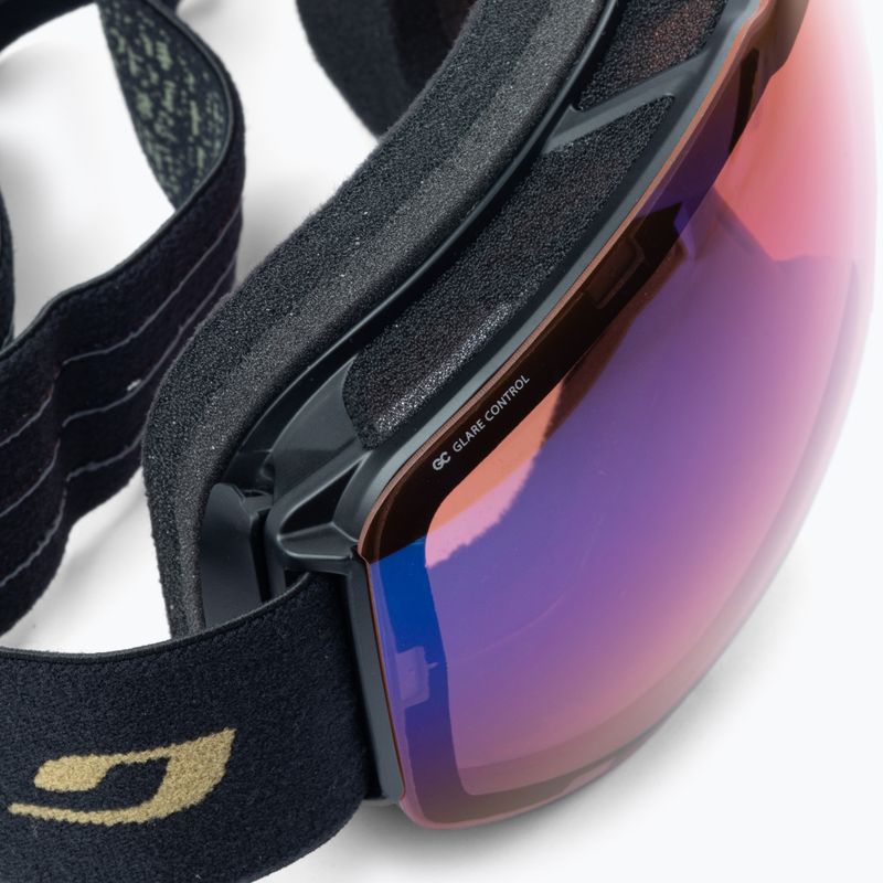 Julbo Spacelab juodi/žali atspindžio kontrolės/blyksnio mėlyni slidinėjimo akiniai J76091140 5