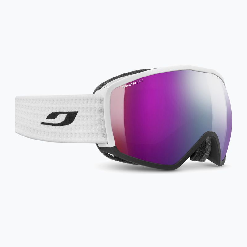 Slidinėjimo akiniai Julbo Hit OTG Reactiv High Contrast white/black/flash purple 5