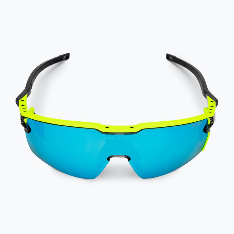 Julbo Ultimate Cover Polar 4 Hd dviratininkų akiniai juoda/geltona fluo/capsule ocean master 4