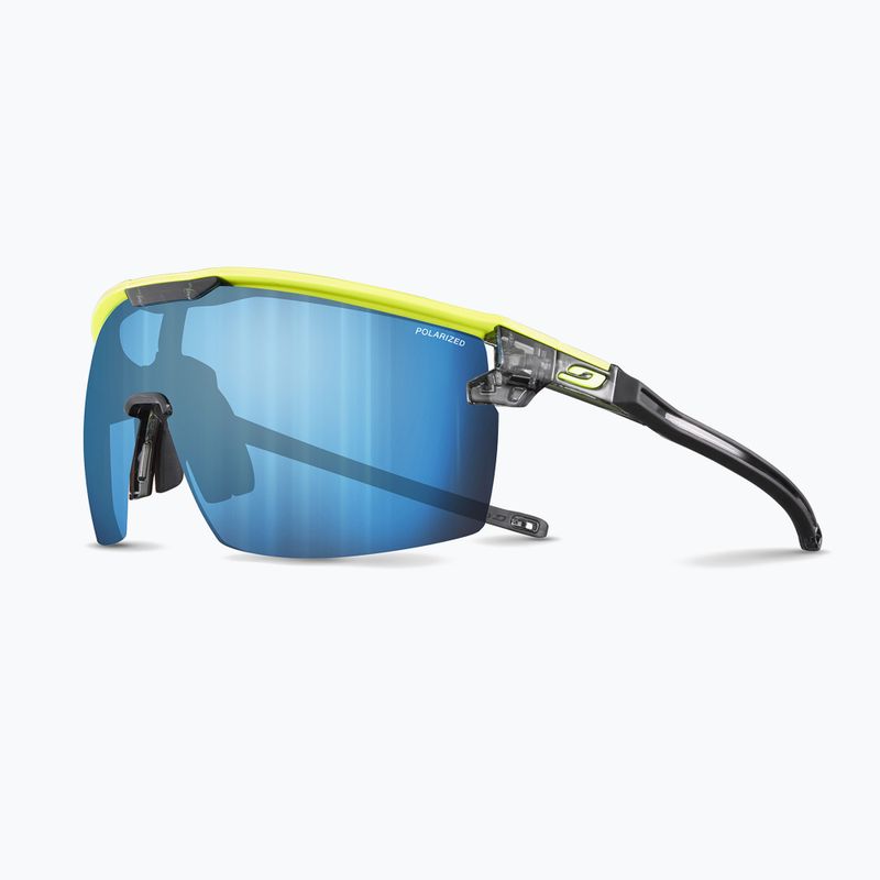 Julbo Ultimate Cover Polar 4 Hd dviratininkų akiniai juoda/geltona fluo/capsule ocean master 7