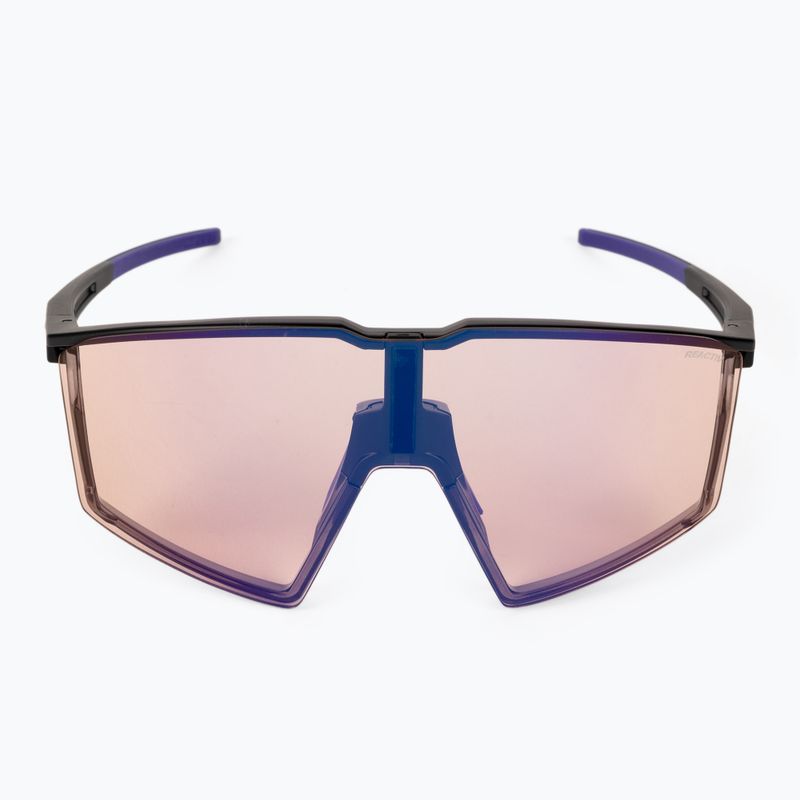 Julbo Edge Reactiv 1-3 High Contrast matiniai permatomi juodi/violetiniai dviratininkų akiniai 4