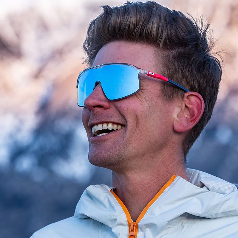 Julbo Dencity Spectron 3 blizgantys kristaliniai / fluorescenciniai rožiniai / mėlyni dviratininkų akiniai 7