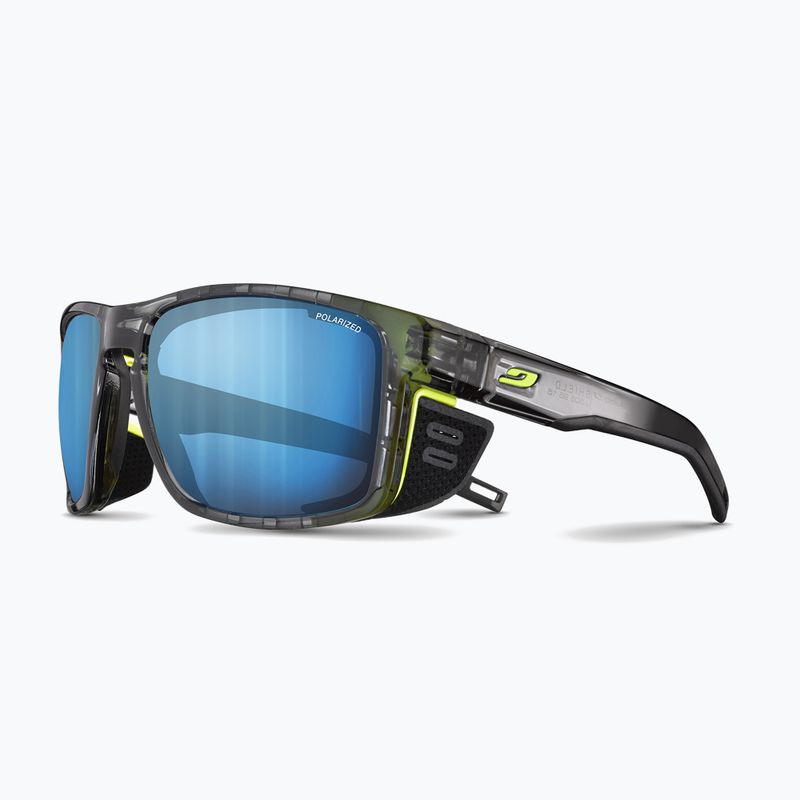 Julbo Shield M Polar 4 Hd juoda/geltona fluo/kapsulinė ocean master dviračių akiniai 6