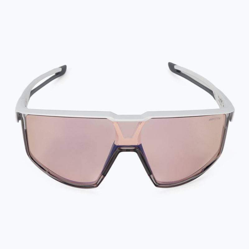 Julbo Fury Reactiv 1-3 High Contrast matinės baltos/permatomos pilkos spalvos dviratininkų akiniai 3