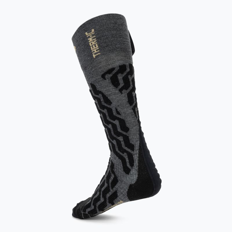 Šildomos kojinės Therm-ic Powersocks Heat Fusion Uni grey/ black 2