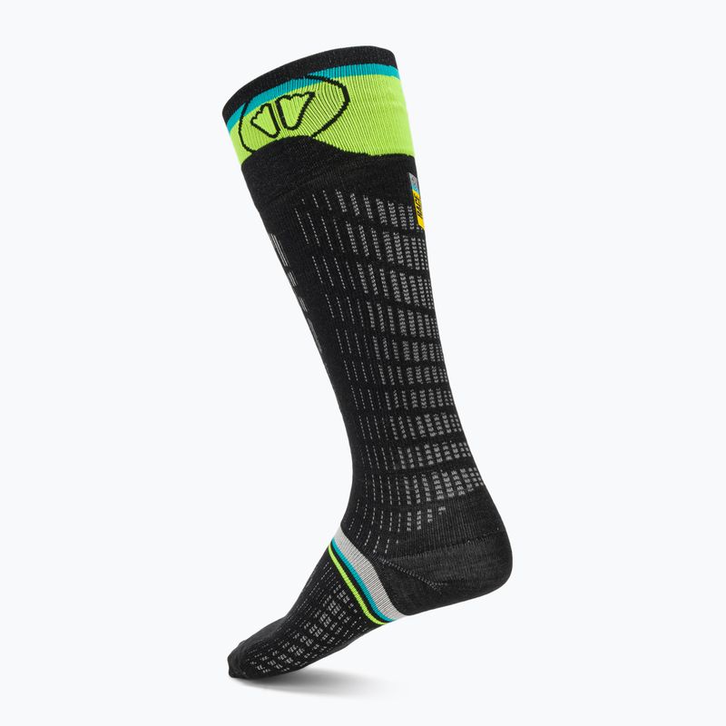 Slidinėjimo kojinės SIDAS Ski Ultra Fit black/yellow 2