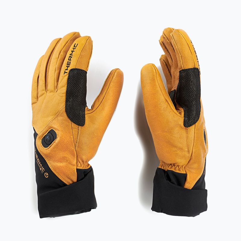 Šildomos pirštinės Therm-ic Freeride Ultra Heat + Ultra Heat S-Batteries black/light brown 2