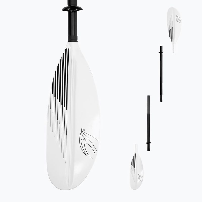 Keturių dalių baidarės irklas AQUADESIGN Viva 4 white