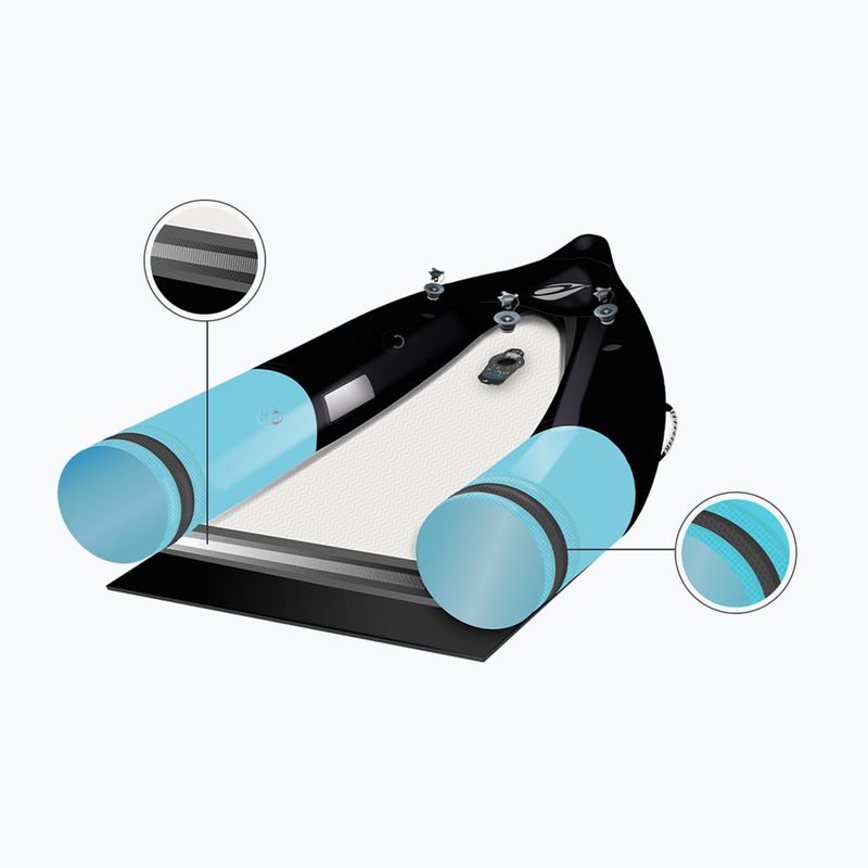 Dvivietė pripučiama baidarė AQUADESIGN Koloa 360 cm blue/black 9