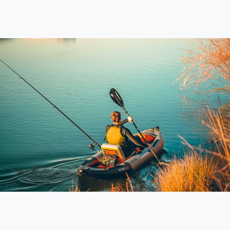 AQUADESIGN Koloa X'Perience 1 305 cm juoda/pilka pripučiama baidarė 1 asmeniui 4