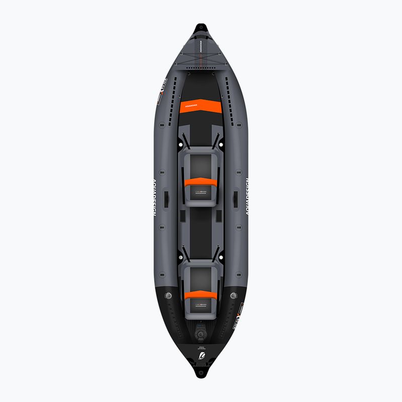 Dvivietė pripučiama baidarė AQUADESIGN Koloa X´Perience 2 360 cm black/grey 2