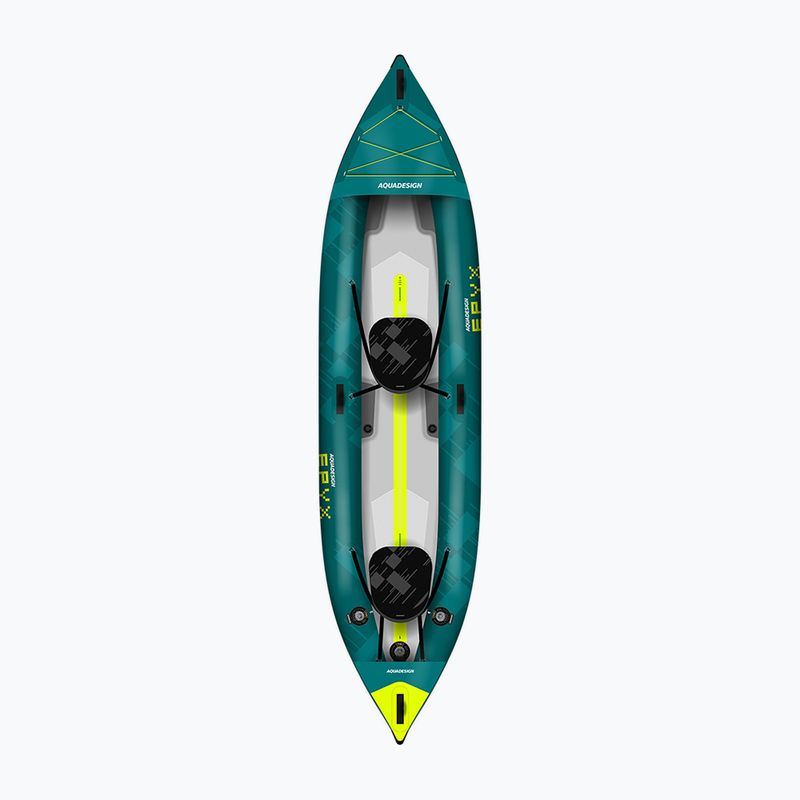 Dvivietė pripučiama baidarė AQUADESIGN Epyx 380 cm blue 2