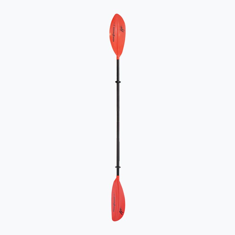 Keturių dalių baidarės irklas AQUADESIGN K1 Attak 4 red