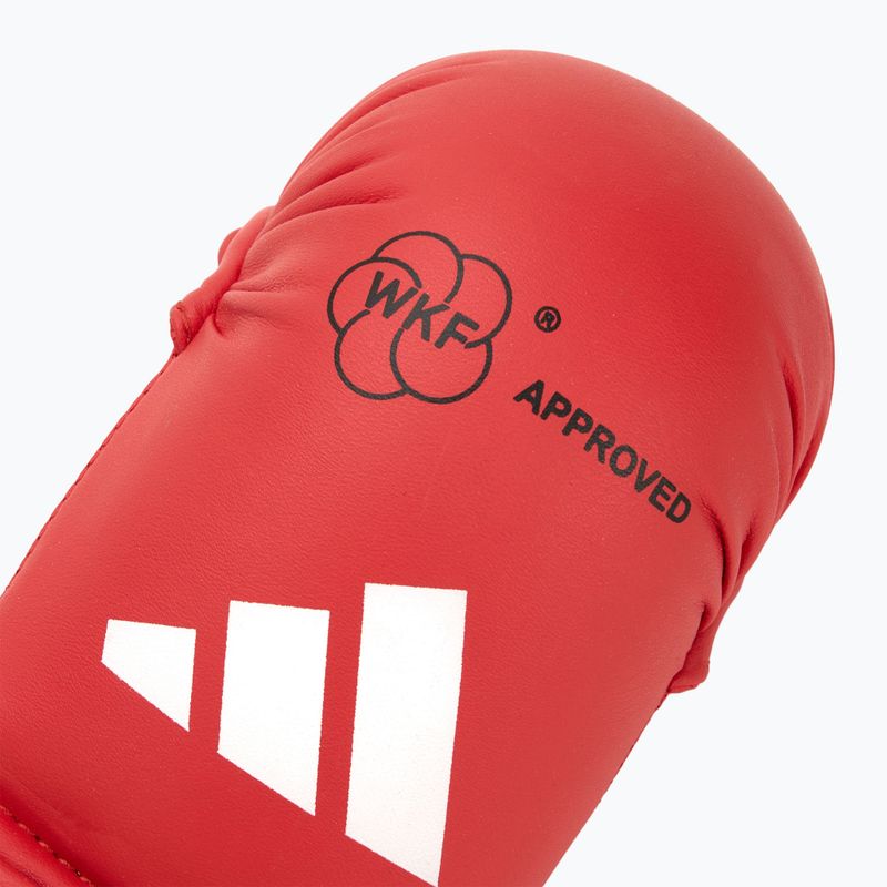 adidas WKF rankų apsaugos raudonos spalvos 4