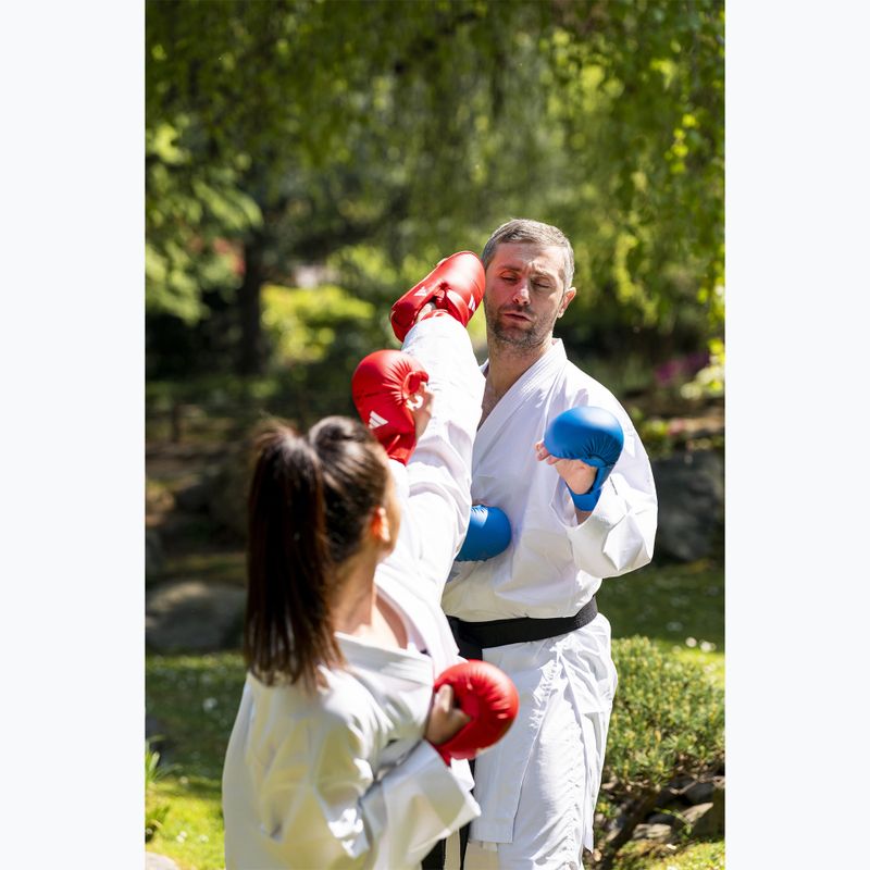 adidas WKF rankų apsaugos raudonos spalvos 9
