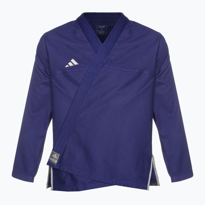 GI brazilų džiudžitsu adidas Challenge 2.0 blue/grey 2