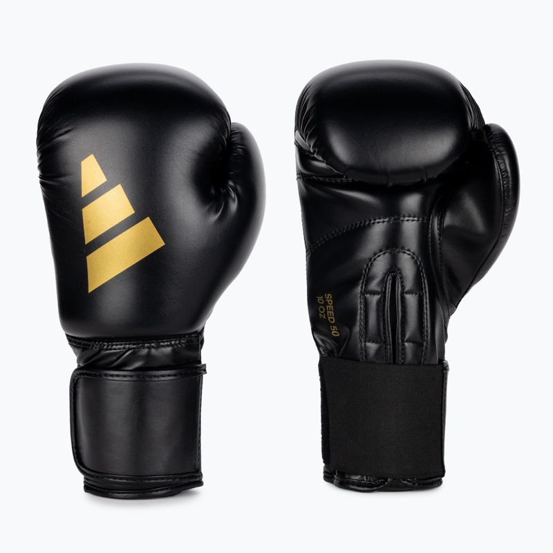 Bokso pirštinės adidas Speed 50 black/gold