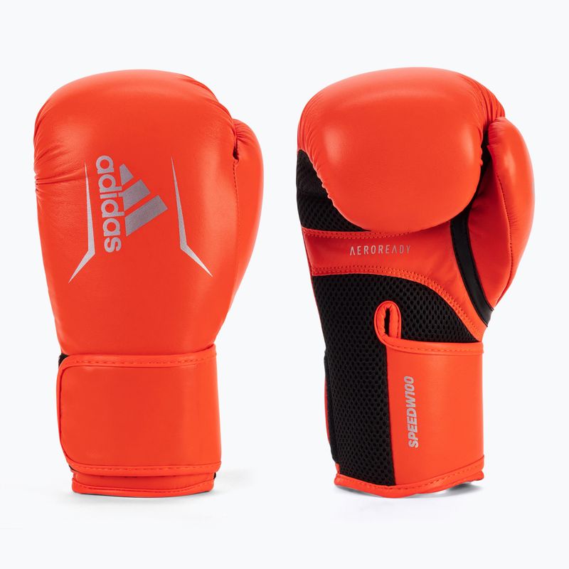 Moteriškos adidas Speed 100 raudonos/juodos bokso pirštinės ADISBGW100-40985