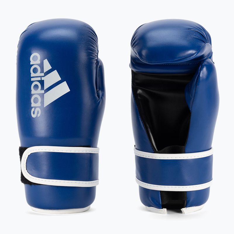 adidas Point Fight bokso pirštinės Adikbpf100 mėlyna ir balta ADIKBPF100