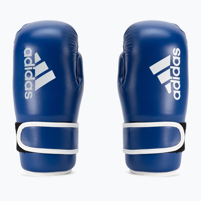 adidas Point Fight bokso pirštinės Adikbpf100 mėlyna ir balta ADIKBPF100