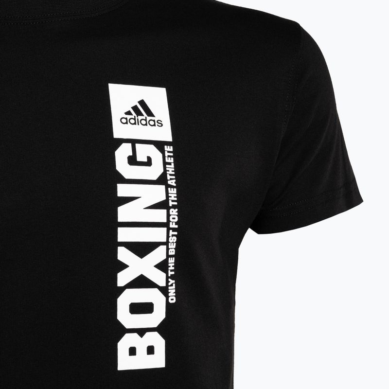 Vyriški adidas bokso marškinėliai juoda/balta 3
