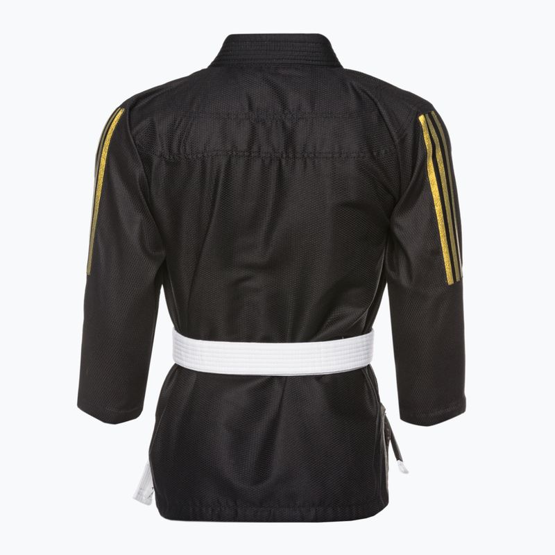 GI brazilų džiudžitsu vaikams adidas Rookie black/gold 3