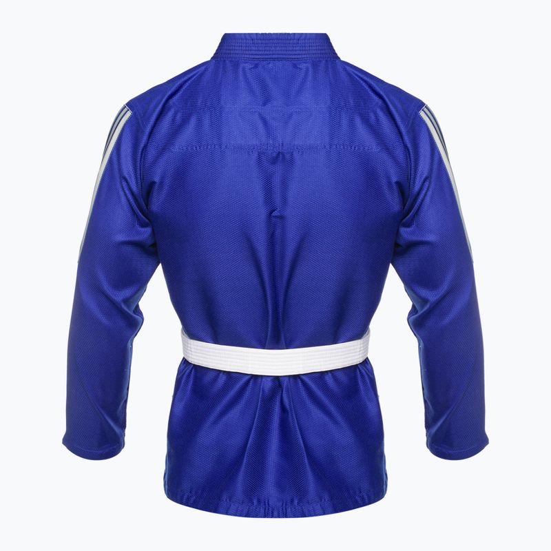 GI brazilų džiudžitsu adidas Rookie blue/grey 3