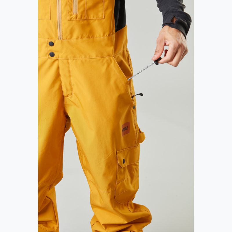 Vyriškos Picture Testy Bib slidinėjimo kelnės 10/10 yellow MPT124 4