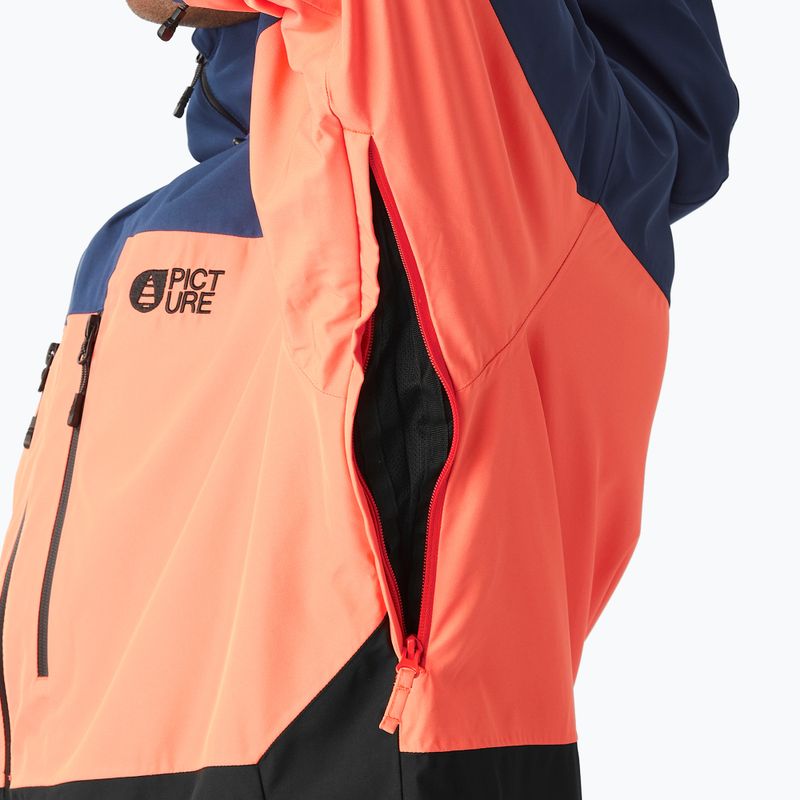 Vyriška slidinėjimo striukė Picture Object parrot blue neon flare 7