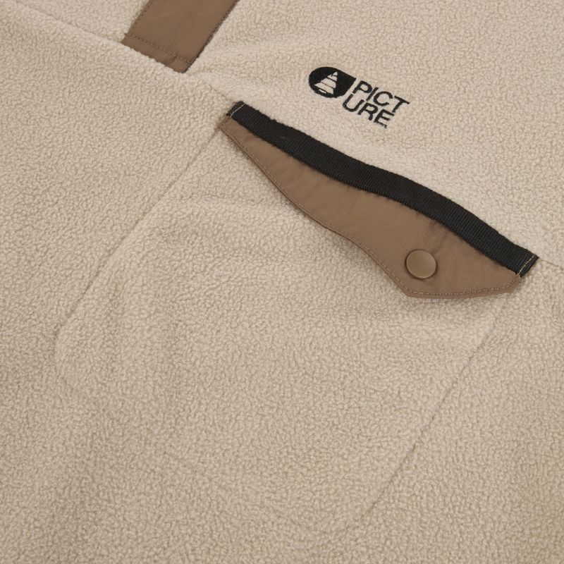 Vyriškas slidinėjimo flisinis džemperis Picture Arcca 1/4 Zip pure cashmere 8