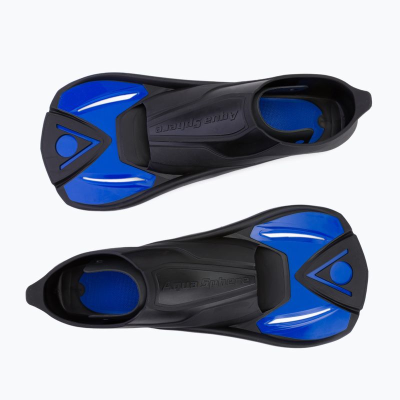 Aquasphere Microfin mėlynos/juodos spalvos plaukimo pelekai 2