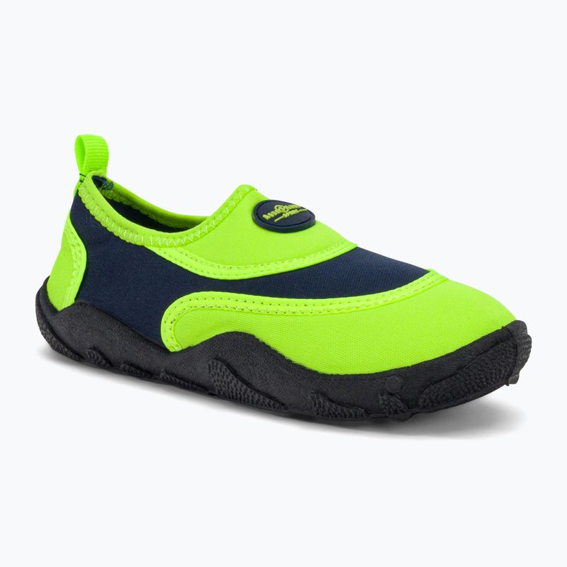 Aqualung Beachwalker ryškiai žali/navy blue jaunimo vandens batai