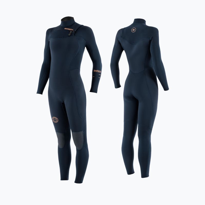 Moteriškas MANERA Seafarer 4/3 mm tamsiai mėlynas 22221 hidrokostiumas