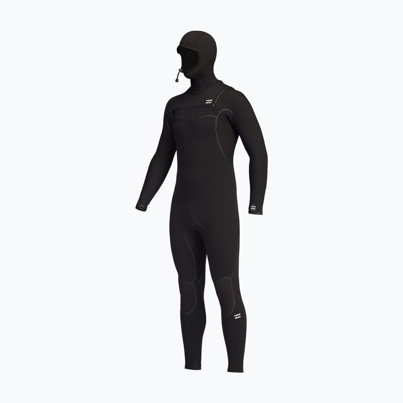 Vyriškos Billabong 5/4 Furnace Hooded CZ Full Black Plaukimo putos 6