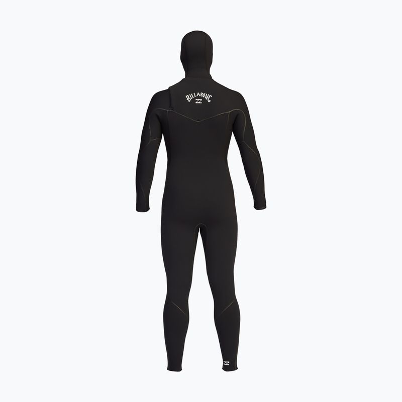 Vyriškos Billabong 5/4 Furnace Hooded CZ Full Black Plaukimo putos 7